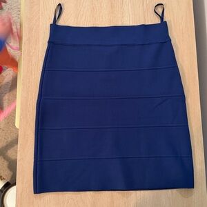 BCBGMaxAzria Navy Bandage Skirt